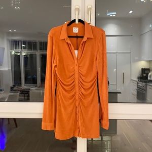 With Jean Andy Dress Maple Orange